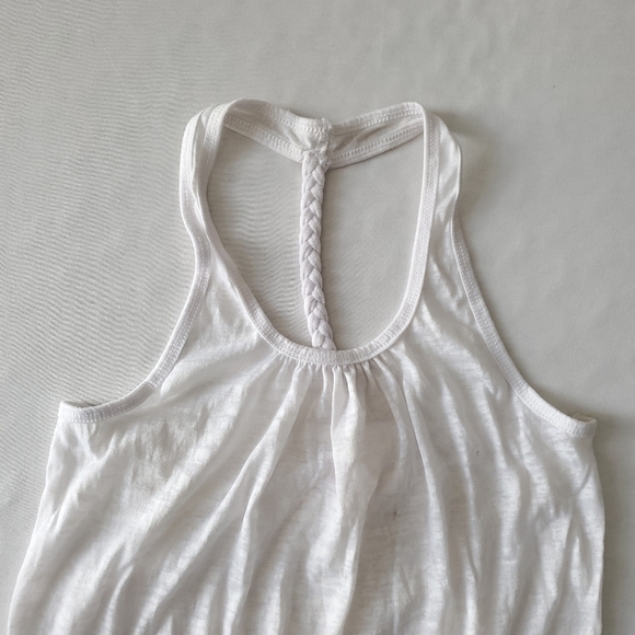 MIKEN Swim Burnout Braided T Strap Tank Coverup - Picture 2 of 7